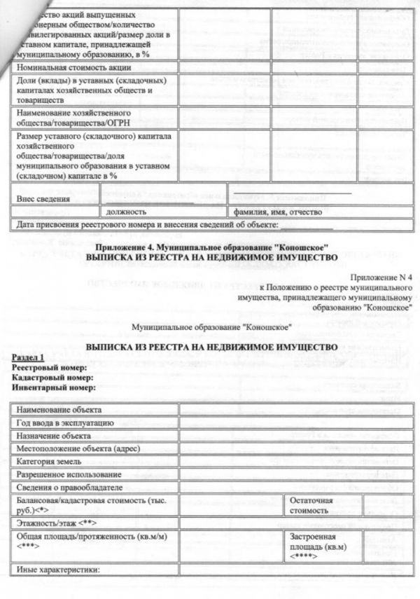 Об утверждении Положения о реестре муниципального имущества, принадлежащего МО "Коношское"