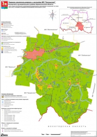 Карта градостроительного зонирования муниципального образования Коношское. Карта зон с особыми условиями использования территории